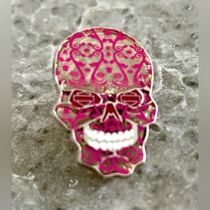 Harley Davidson Sugar Skull Hat Pin